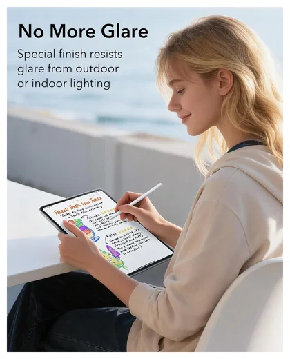 ESR UltraFit Paper Feel iPad Pro 11 (2024/2025) Screen Protector (2-Pack) afbeelding 8