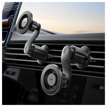 ESR OmniLock MagSafe Ventilatierooster Telefoonhouder Auto Zwart