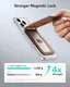 ESR Classic Geo Wallet MagSafe Pasjeshouder met Standaard en Zoek Mijn Bruin afbeelding 3