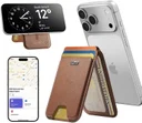 ESR Classic Geo Wallet MagSafe Pasjeshouder met Standaard en Zoek Mijn Bruin