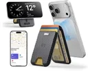ESR Classic Geo Wallet MagSafe Pasjeshouder met Standaard en Zoek Mijn Carbon