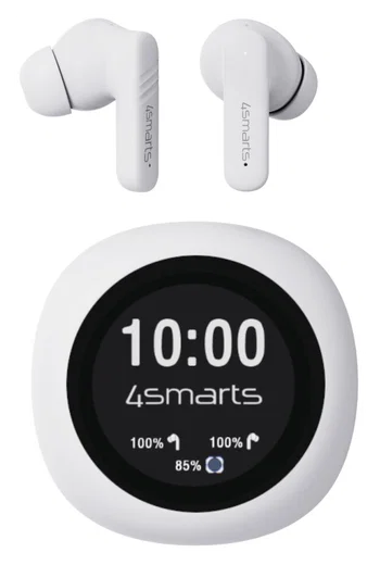 4Smarts Skybuds Screen Pro ANC Headset Draadloze Oordopjes Wit afbeelding 1