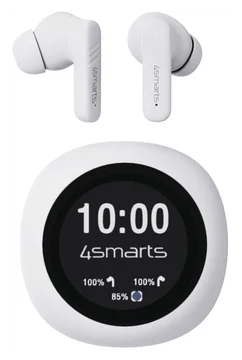 4Smarts Skybuds Screen Pro ANC Headset Draadloze Oordopjes Wit