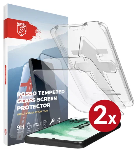 Rosso Samsung Galaxy S22 Plus Tempered Glass met Installatietray (2-Pack) afbeelding 13