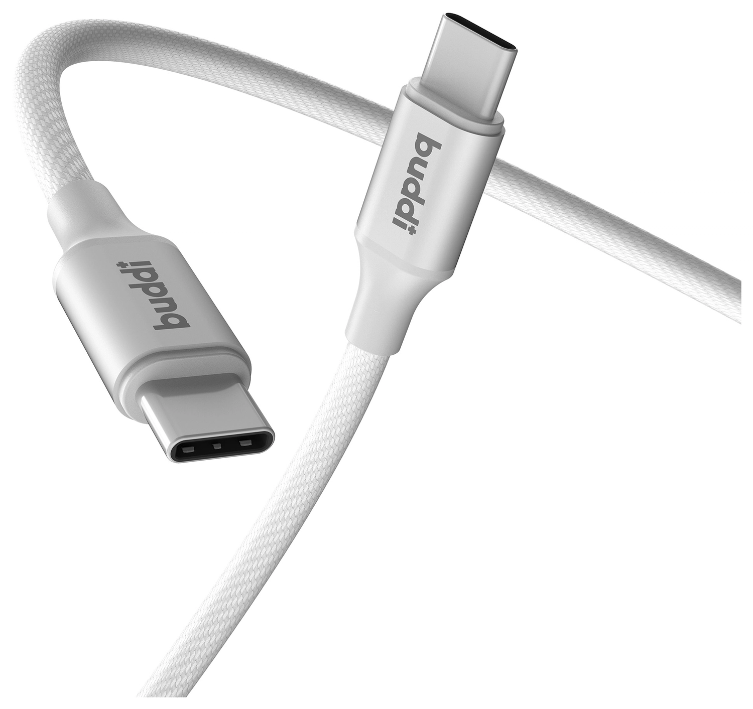 Buddi Flex USB-C naar USB-C Kabel 60W Fast Charge 3M Wit afbeelding 8