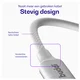 Buddi Flex USB-C naar Lightning Kabel 20W Fast Charge 1M Wit afbeelding 3