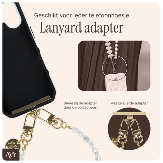 AVY Universeel Ketting Crossbody Telefoonkoord (120CM) Perla Chic afbeelding 6