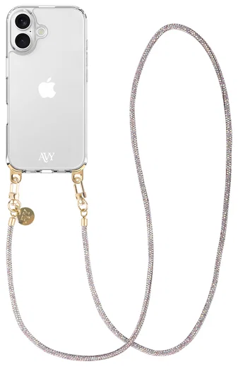 AVY Universeel Ketting Crossbody Telefoonkoord (120CM) Silver Spark afbeelding 10