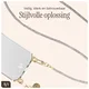 AVY Universeel Ketting Crossbody Telefoonkoord (120CM) Silver Spark afbeelding 7