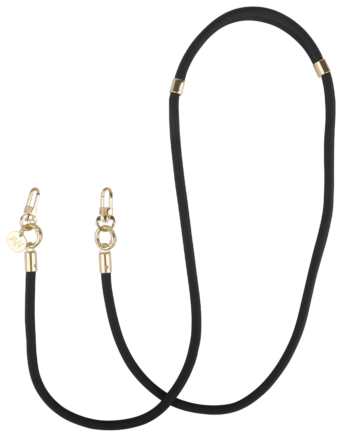 AVY Verstelbaar Crossbody Telefoonkoord / Telefoontouw (130CM) Tressé Black afbeelding 7