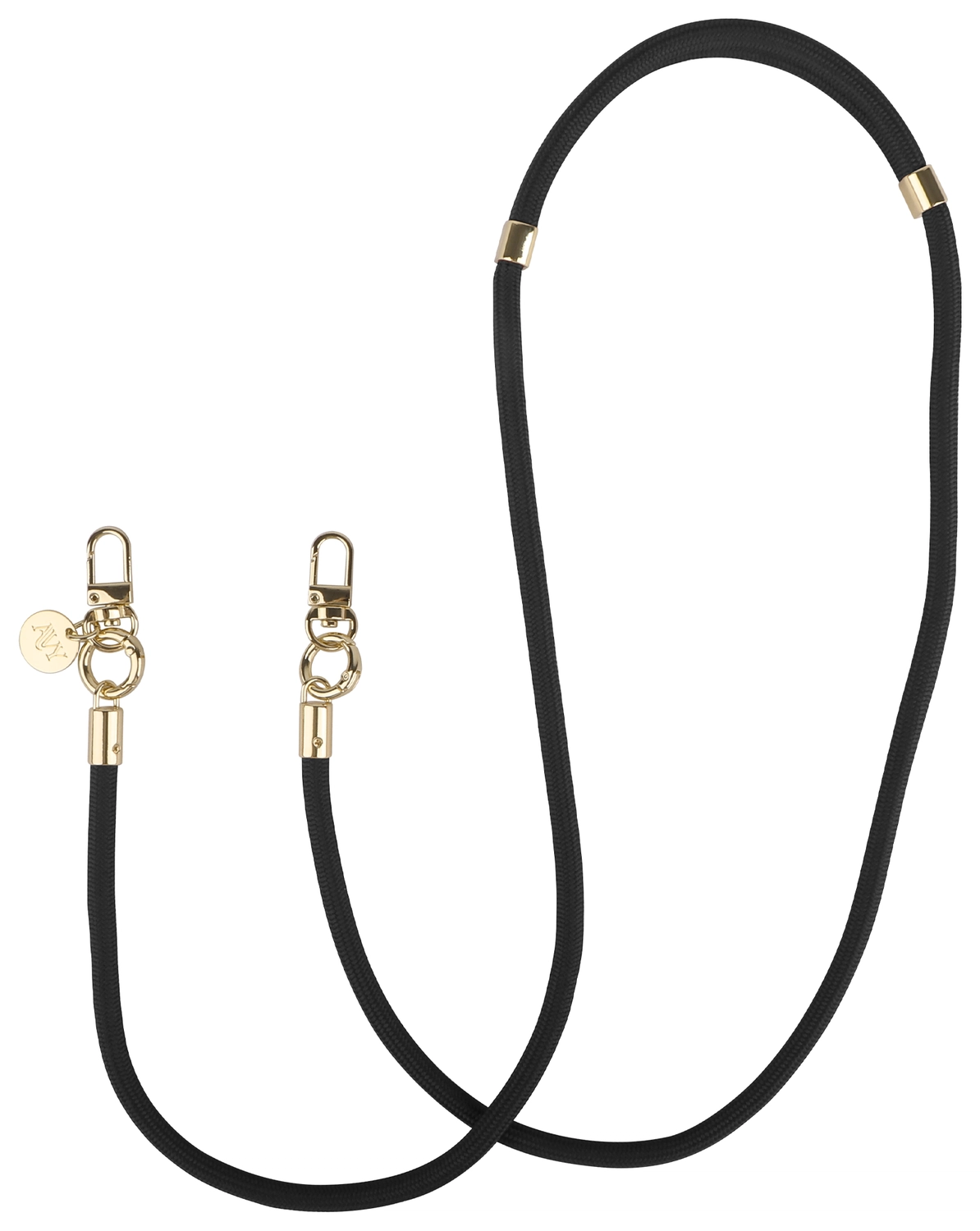 AVY Verstelbaar Crossbody Telefoonkoord / Telefoontouw (130CM) Tressé Black afbeelding 1