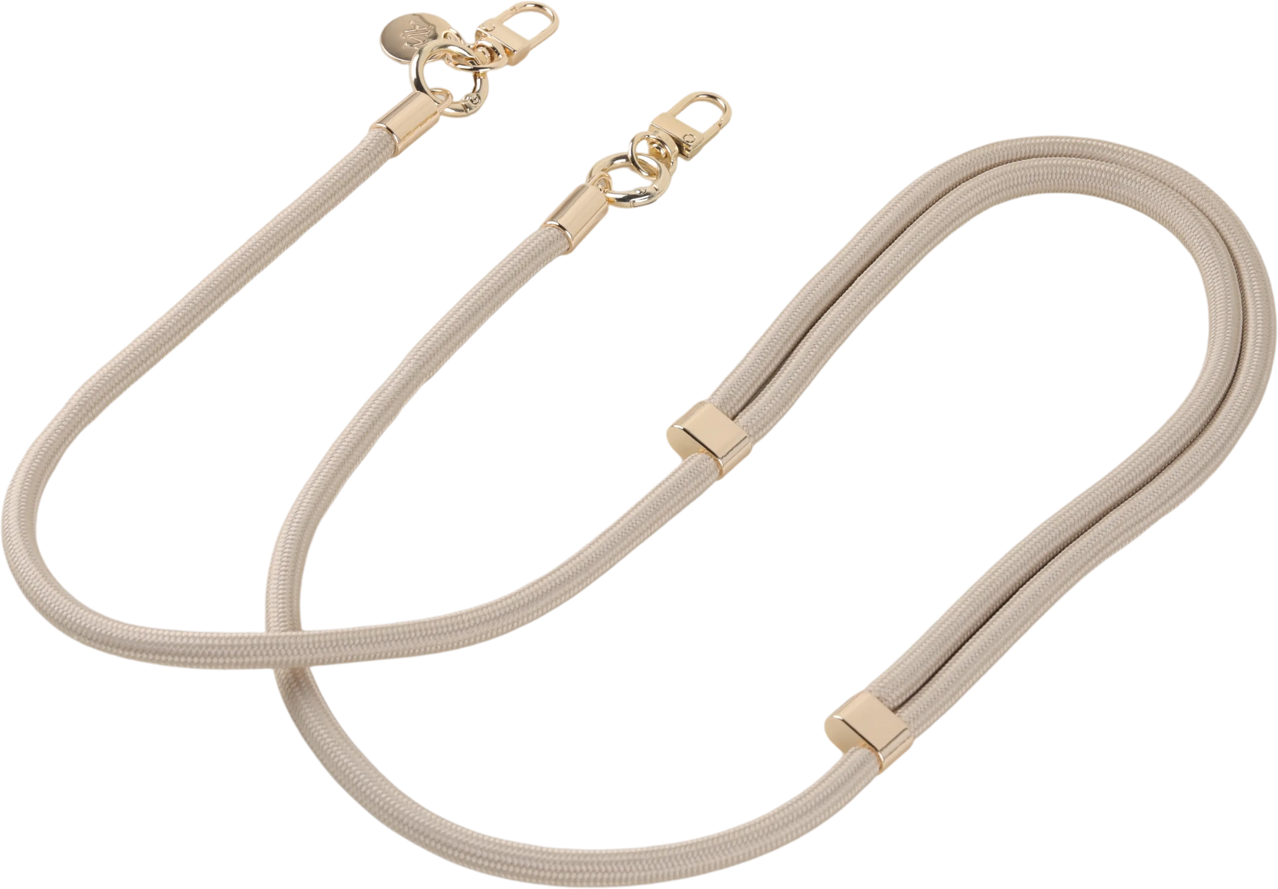 AVY Verstelbaar Crossbody Telefoonkoord / Telefoontouw (130CM) Tressé Beige afbeelding 10