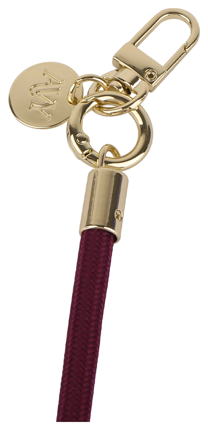 AVY Verstelbaar Crossbody Telefoonkoord / Telefoontouw (130CM) Tressé Burgundy afbeelding 10