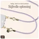 AVY Verstelbaar Crossbody Telefoonkoord / Telefoontouw (130CM) Tressé Purple afbeelding 5
