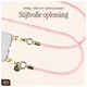 AVY Verstelbaar Crossbody Telefoonkoord / Telefoontouw (130CM) Tressé Pink afbeelding 4