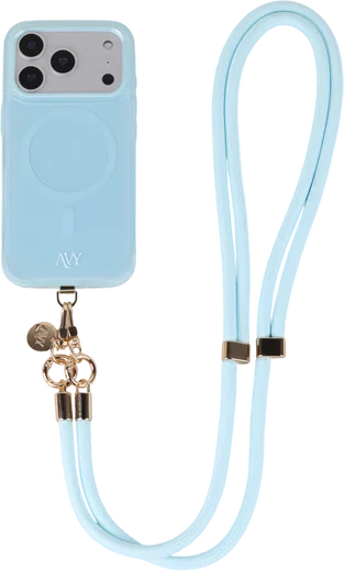 AVY Verstelbaar Crossbody Telefoonkoord / Telefoontouw (130CM) Tressé Blue afbeelding 12