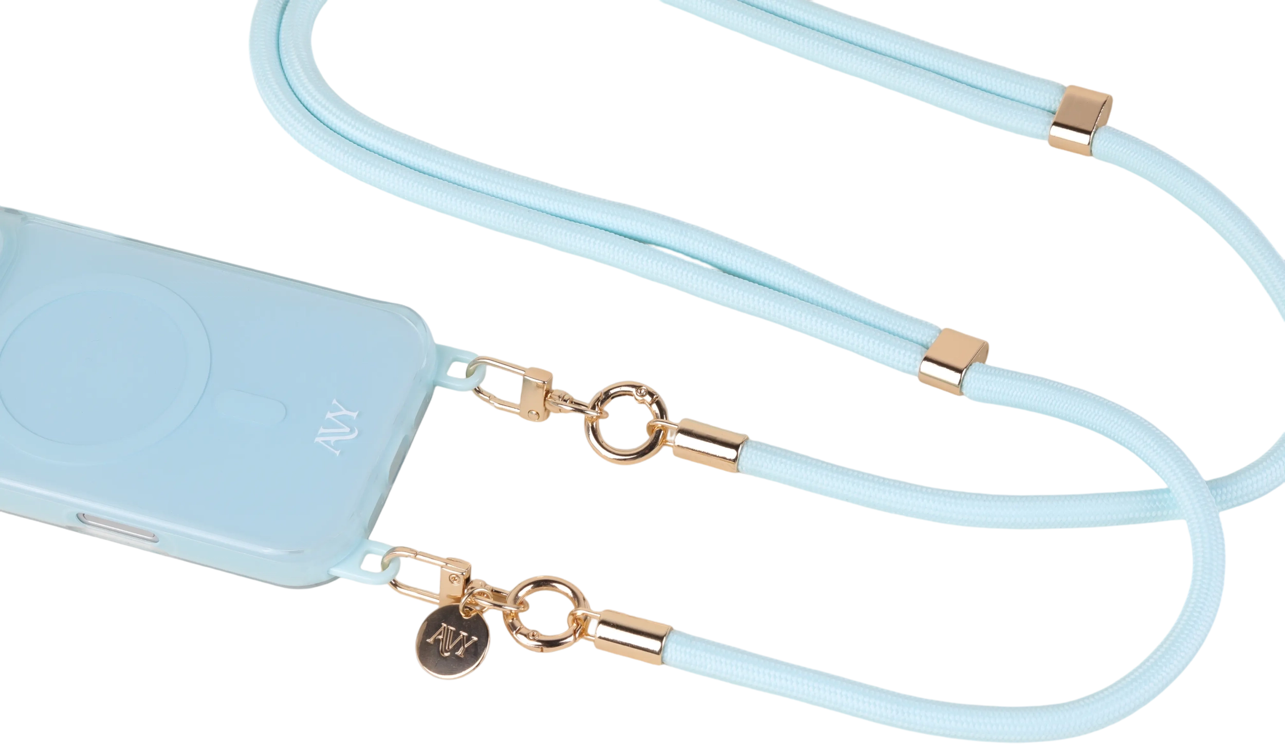 AVY Verstelbaar Crossbody Telefoonkoord / Telefoontouw (130CM) Tressé Blue afbeelding 8
