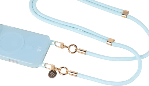 AVY Verstelbaar Crossbody Telefoonkoord / Telefoontouw (130CM) Tressé Blue afbeelding 8