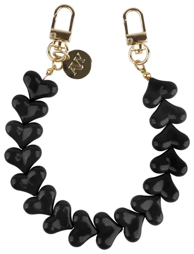 AVY Universele Hartjes Armband Polsband Telefoonkoord (30CM) Cupid Black afbeelding 1
