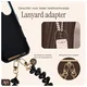 AVY Universele Hartjes Armband Polsband Telefoonkoord (30CM) Cupid Black afbeelding 8