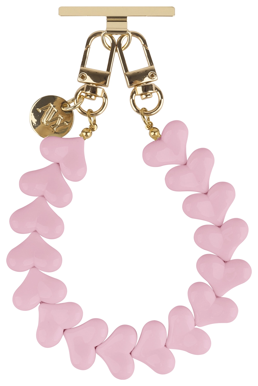 AVY Universele Hartjes Armband Polsband Telefoonkoord (30CM) Cupid Pink afbeelding 9