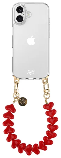 AVY Universele Hartjes Armband Polsband Telefoonkoord (30CM) Cupid Red afbeelding 11