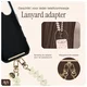 AVY Universele Hartjes Armband Polsband Telefoonkoord (30CM) Cupid Beige afbeelding 7