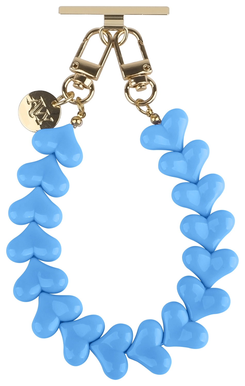 AVY Universele Hartjes Armband Polsband Telefoonkoord (30CM) Cupid Blue afbeelding 7