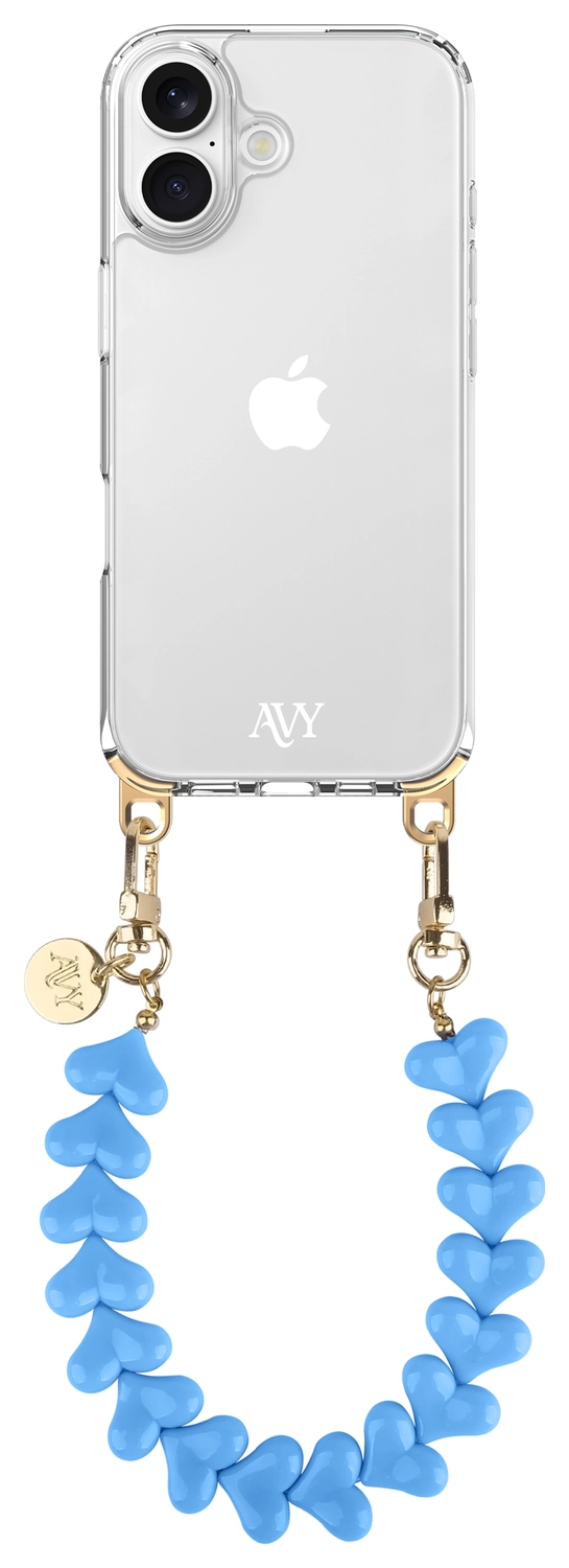AVY Universele Hartjes Armband Polsband Telefoonkoord (30CM) Cupid Blue afbeelding 9
