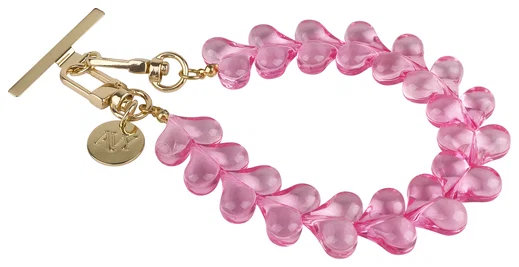 AVY Universele Hartjes Armband Polsband Telefoonkoord (30CM) Cupid Clear Pink afbeelding 9