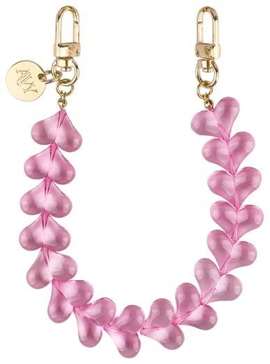 AVY Universele Hartjes Armband Polsband Telefoonkoord (30CM) Cupid Clear Pink afbeelding 10