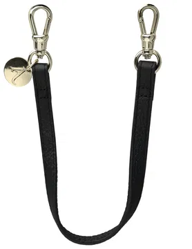 AVY Leren Armband Polsband Telefoonkoord (30CM) Leather Zwart