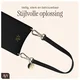 AVY Armband / Polsband Telefoonkoord (30CM) Leather Zwart afbeelding 6