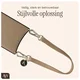 AVY Armband / Polsband Telefoonkoord (30CM) Leather Beige afbeelding 6