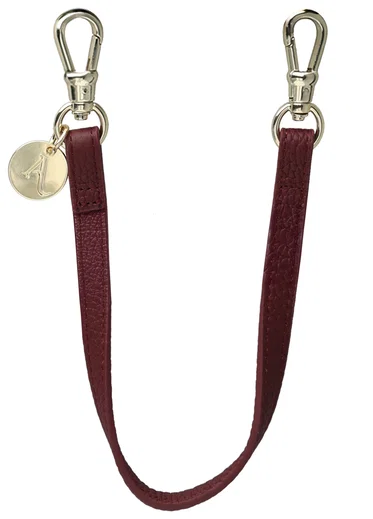 AVY Armband / Polsband Telefoonkoord (30CM) Leather Burgundy afbeelding 1