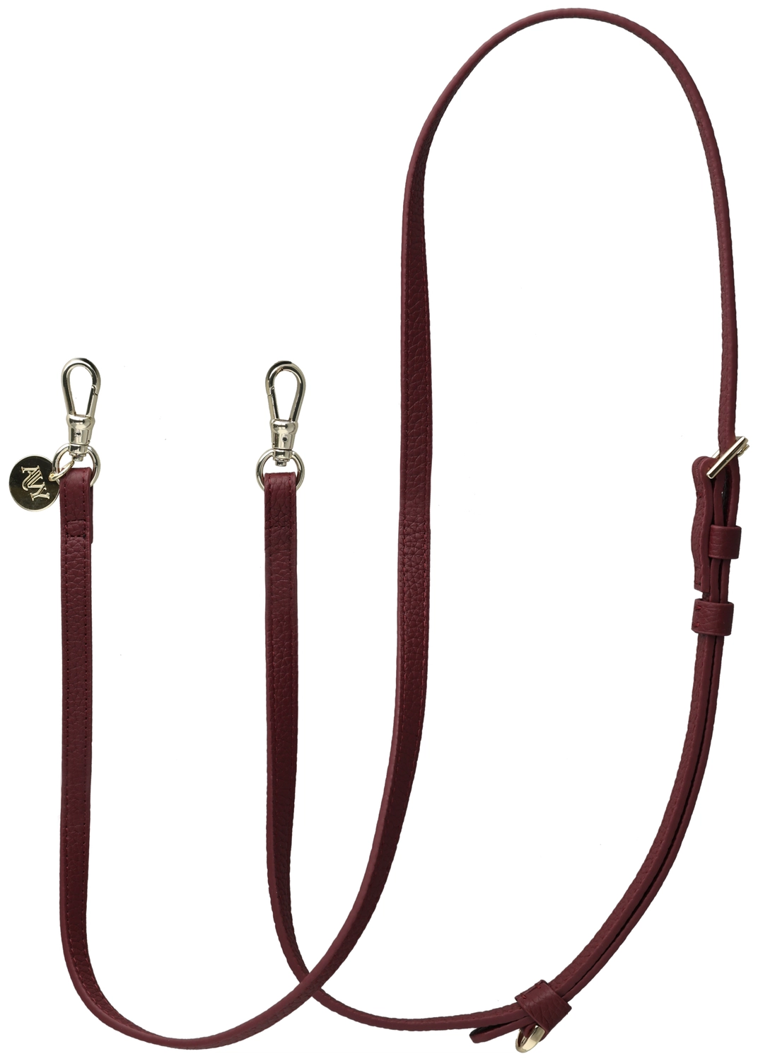 AVY Verstelbaar Crossbody Telefoonkoord (130CM) Leather Burgundy afbeelding 9