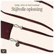 AVY Verstelbaar Crossbody Telefoonkoord (130CM) Leather Burgundy afbeelding 8