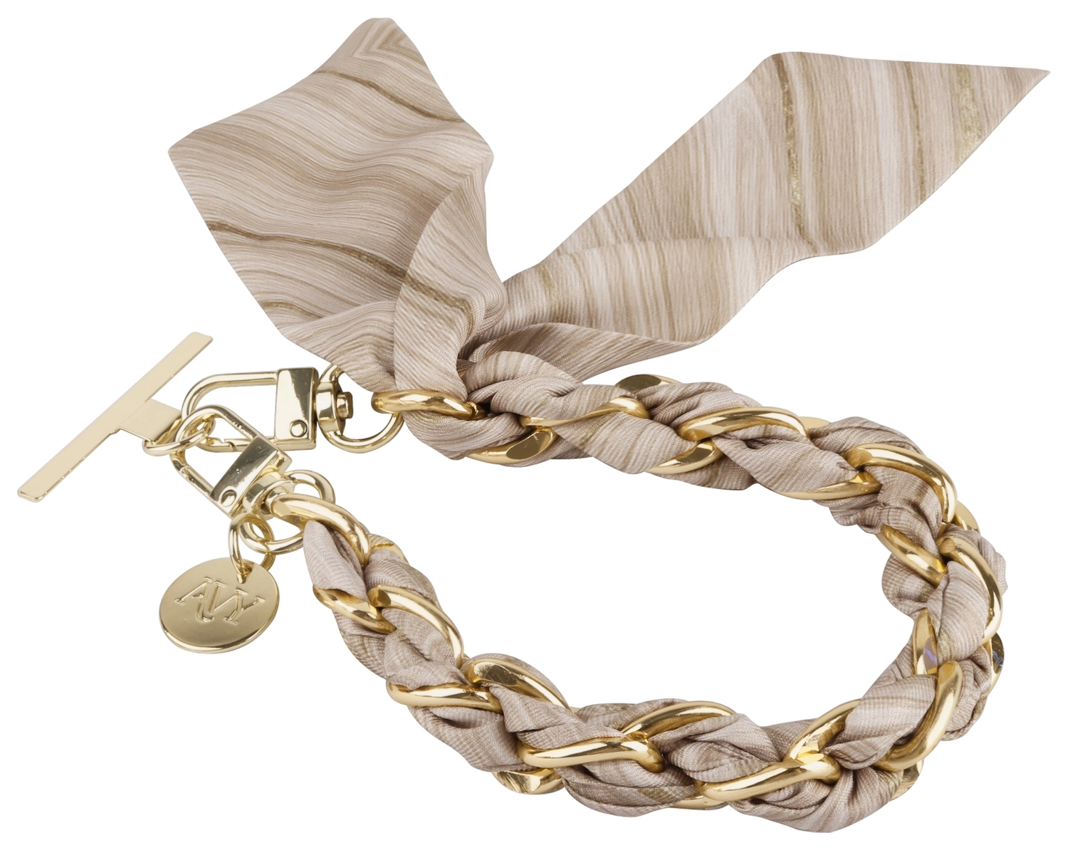 AVY Universeel Sjaal Telefoonkoord / Polsbandje (32CM) Aurum Gold afbeelding 10