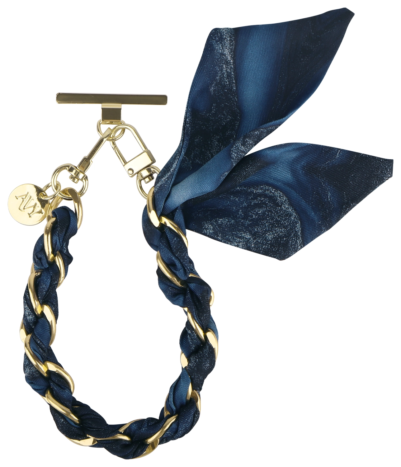 AVY Universeel Sjaal Telefoonkoord / Polsbandje (32CM) Obscura Blue afbeelding 8