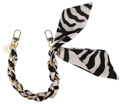 AVY Universeel Sjaal Telefoonkoord / Polsbandje (32CM) Serengeti Zebra afbeelding 1