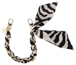 AVY Universeel Sjaal Telefoonkoord / Polsbandje (32CM) Serengeti Zebra afbeelding