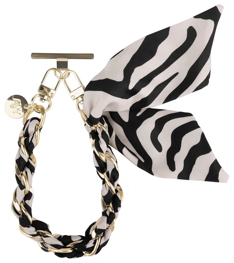 AVY Universeel Sjaal Telefoonkoord / Polsbandje (32CM) Serengeti Zebra afbeelding 8