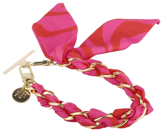AVY Universeel Sjaal Telefoonkoord / Polsbandje (32CM) Rosé Twist afbeelding 9