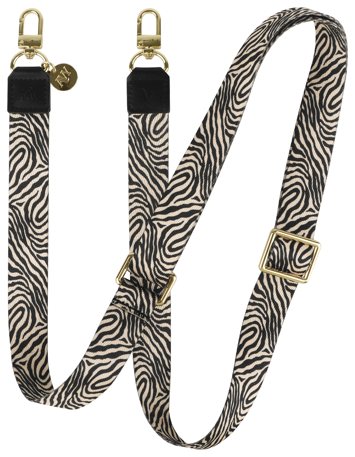 AVY Verstelbaar Nylon Crossbody Telefoonkoord (130CM) Serengeti Zebra afbeelding 1