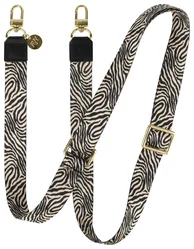 AVY Verstelbaar Nylon Crossbody Telefoonkoord (130CM) Serengeti Zebra afbeelding