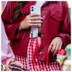 AVY Verstelbaar Nylon Crossbody Telefoonkoord (130CM) Rosé Twist afbeelding 2