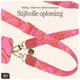 AVY Verstelbaar Nylon Crossbody Telefoonkoord (130CM) Rosé Twist afbeelding 6