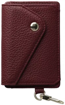AVY Leren Wallet MagSafe Kaarthouder / Pasjeshouder Leather Burgundy