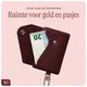 AVY MagSafe Kaarthouder / Pasjeshouder met Drukknoop en Haakje Leer Burgundy afbeelding 4