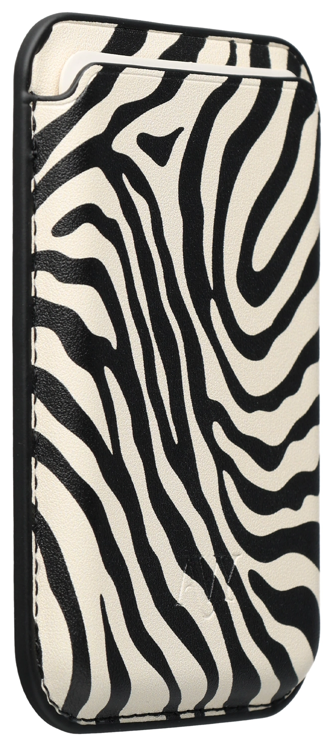 AVY Magnetische Wallet MagSafe Kaarthouder / Pasjeshouder Serengeti Zebra afbeelding 7